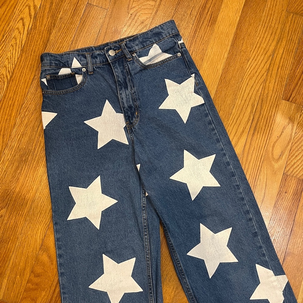 BDG Low-Rise Tapered Baggy Jean - Star Print - Picture 6 of 12
